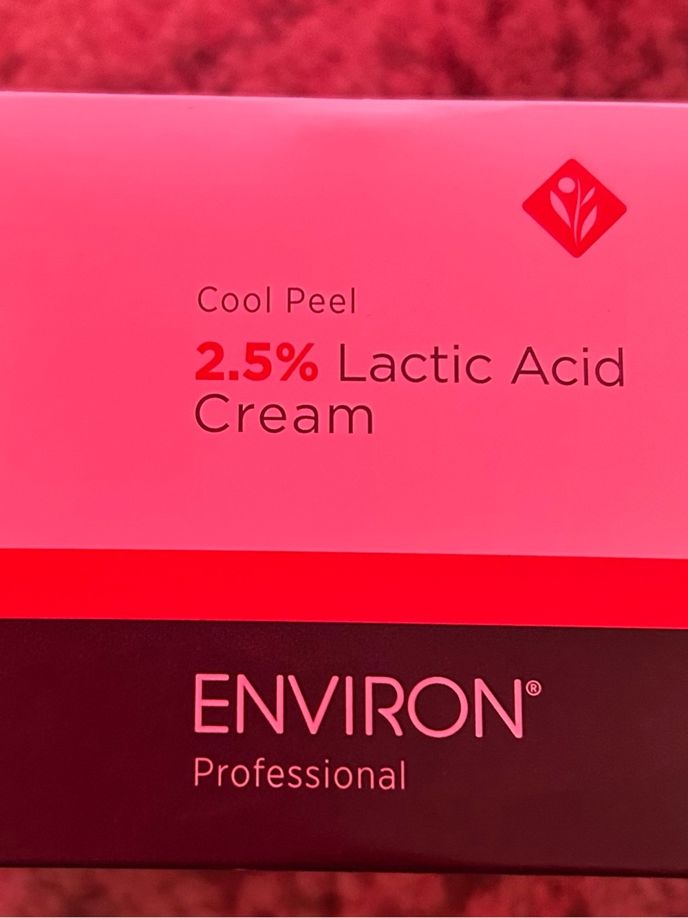 Environ Cool Peel 2.5% Lactic Acid Cream — Pink Professional Peel